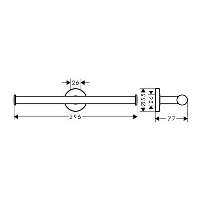 HansGrohe Logis Universal Yedek Tuvalet Kağıtlığı - 41717000