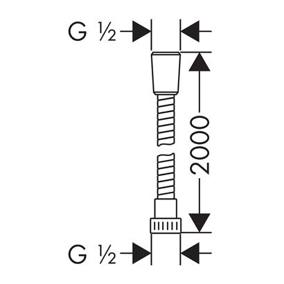 HansGrohe Metaflex Duş Hortumu 200 Cm - 28264000