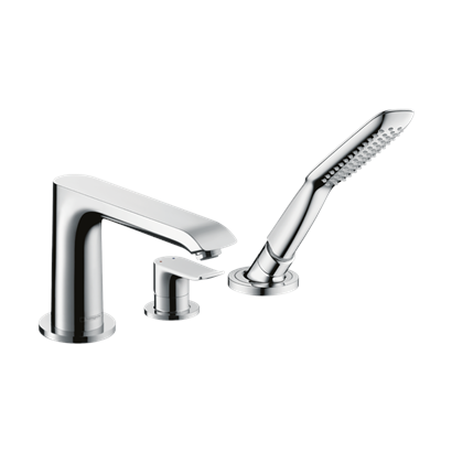 HansGrohe Metris 3 - Delikli Küvet Kenarı Tek Kollu Banyo Bataryası - 31190000