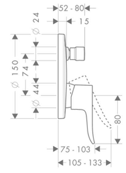 HansGrohe Metris Küvet Gagası - 31494000