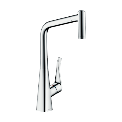 HansGrohe Metris M71 Tek Kollu Eviye Bataryası 320, Çekilebilir El Duşu, 2Jet  - 14820000