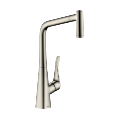 HansGrohe Metris M71 Tek Kollu Eviye Bataryası 320, Çekilebilir El Duşu, 2Jet  - 14820800