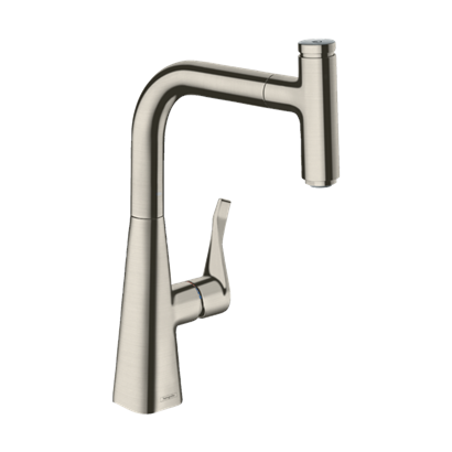 HansGrohe Metris Select M71 Tek Kollu Eviye Bataryası 240, Çekilebilir Gaga, 1Jet  - 14857800