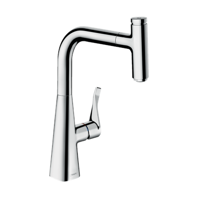 HansGrohe Metris Select M71 Tek Kollu Eviye Bataryası 240, Çekilebilir Gaga, 1Jet  - 14857000