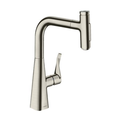 HansGrohe Metris Select M71 Tek Kollu Eviye Bataryası Çekilebilir El Duşu İle - 73822800