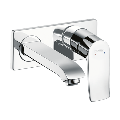 HansGrohe Metris Tek Kollu Lavabo Bataryası Düşük Debi, Ankastre Duvara Monte, 16.5 Cm Gaga İle - 31251000
