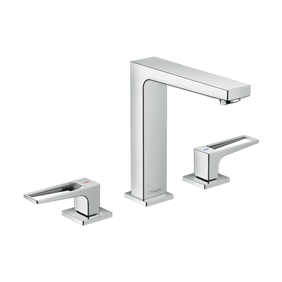 HansGrohe Metropol 3 - Delikli Lavabo Bataryası 160 Bas - Aç Gider Seti Ve Loop Volan İle - 74515000