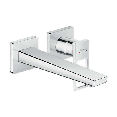 HansGrohe Metropol Tek Kollu Lavabo Bataryası Loop Volan, Ankastre Duvara Monte, 22.5 Cm Gaga İle - 74526000