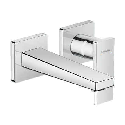 HansGrohe Metropol Tek Kollu Lavabo Bataryası Çubuk Volan, Ankastre Duvara Monte, 16.5 Cm Gaga İle - 32525000