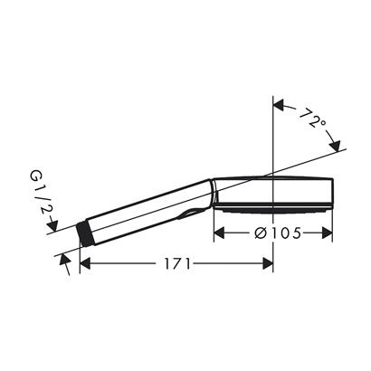 HansGrohe Pulsify Select S El Duşu 105 3Jet Relaxation Ecosmart - 24111000