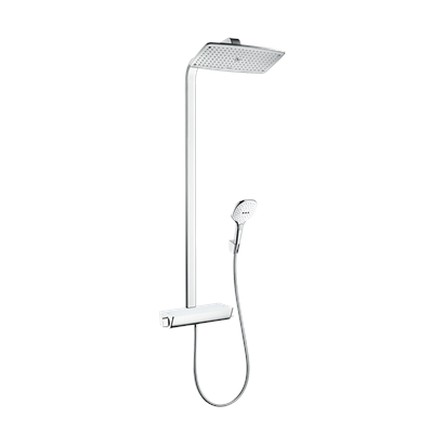 HansGrohe Raindance E Duş Kolonu 360 1 Jet, Ecosmart, 9 Lt/Dk, Termostat İle - 27286400