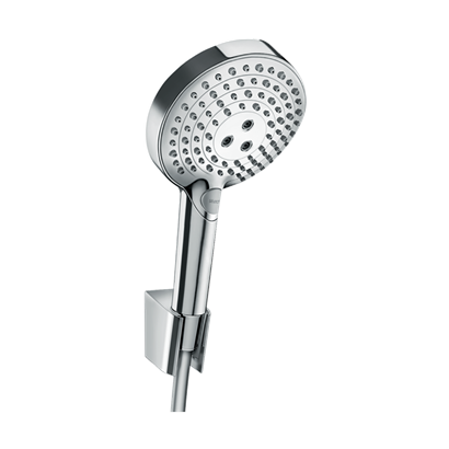 HansGrohe Raindance Select S Duş Askı Seti 120 3 Jet, Powderrain, 125 Cm Duş Hortumu İle - 27669000