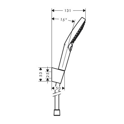 HansGrohe Raindance Select S Duş Askı Seti 120 3 Jet, 160 Cm Duş Hortumu İle - 26721400