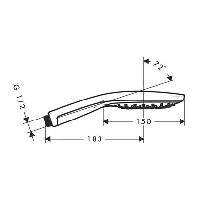 HansGrohe Raindance Select S El Duşu 150 3 Jet - 28587000