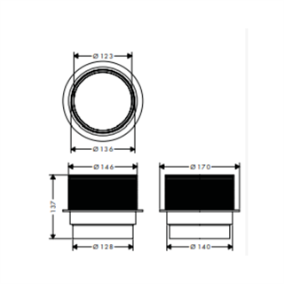Hansgrohe RainDrain Spot Yükseklik Ayarlayıcı Ek Parça - 56056000