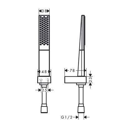 HansGrohe Rainfinity Porter Set 100 1Jet 125 Cm Duş Hortumu İle - 26857000