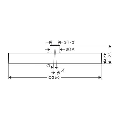HansGrohe Rainfinity Tepe Duşu 360 1Jet - 26231670