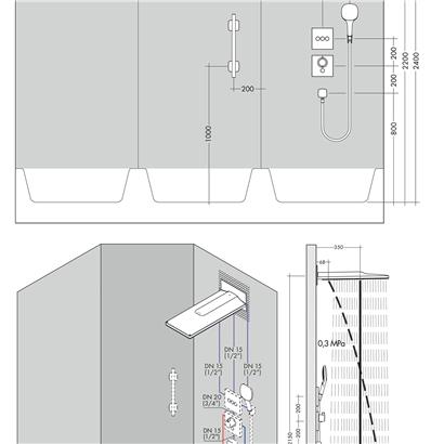HansGrohe Rainmaker Select Tepe Duşu 580 3 Jet  - 24001400