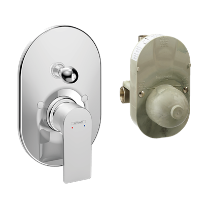 HansGrohe Rebris E Ankastre Banyo Bataryası Krom - 72458000