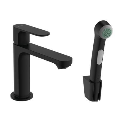 HansGrohe Rebris S El Duşlu Lavabo Bataryası Siyah  - 72215670