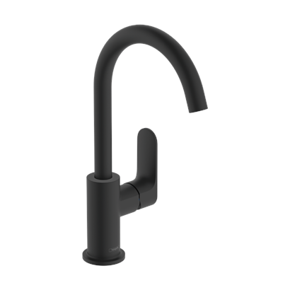 HansGrohe Rebris S Kuğu Lavabo Bataryası Siyah - 72536670