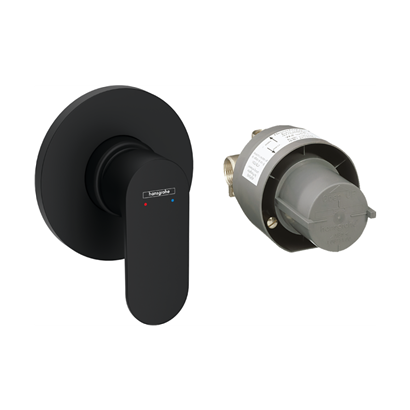 HansGrohe Rebris S Ankastre Duş Bataryası Siyah - 72648670