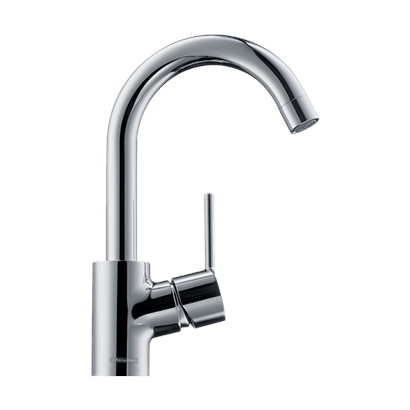 HansGrohe Talis S Tek Kollu Lavabo Bataryası Kumandalı, Döner Gaga İle - 32070000