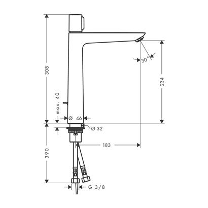 HansGrohe Talis Select E Lavabo Bataryası 240 Kumandalı - 71752000
