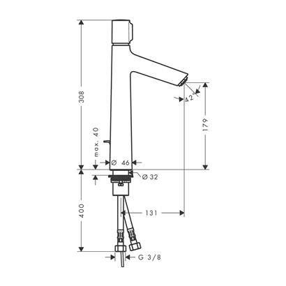 HansGrohe Talis Select S Lavabo Bataryası 190 Kumandalı - 72044000
