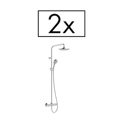 HansGrohe Vernis Blend Duş Kolonu 200 1Jet, Termostat İle Proje Paketi (2Li) - 26285000