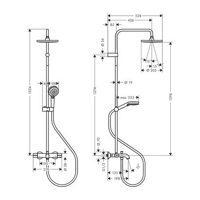 HansGrohe Vernis Blend Duş Seti Vario, Crometta 65 Cm Duş Barı İle - 26275000