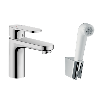 HansGrohe Vernis Blend Tek Kollu Lavabo Bataryası 100 Bidette El Duşu Ve 160 Cm Duş Hortumu İle - 71215000