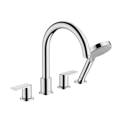 HansGrohe Vernis Shape 4 - Delikli Küvet Kenarı Banyo Bataryası - 71459000