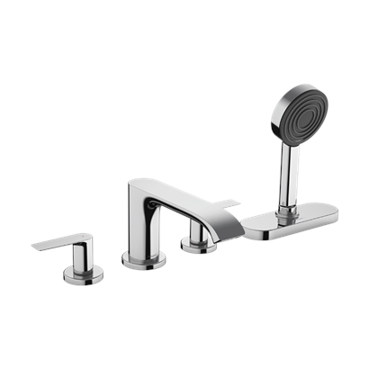 HansGrohe Vivenis 4 - Delikli Küvet Kenarı Banyo Bataryası Sbox İle - 75444000