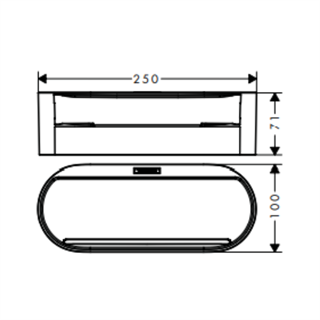 Hansgrohe WallStoris Depolama Rafı Derin Satin Beyaz - 27912700