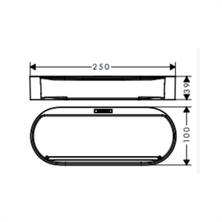 Hansgrohe WallStoris Depolama Rafı Satin Siyah - 27913670