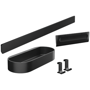 Hansgrohe WallStoris Duş Paketi Satin Siyah - 27967670