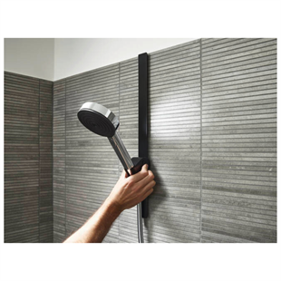 Hansgrohe WallStoris Duvar Barı 50 cm Satin Siyah - 27902670
