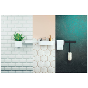 Hansgrohe WallStoris Duvar Barı 50 cm Satin Beyaz - 27902700