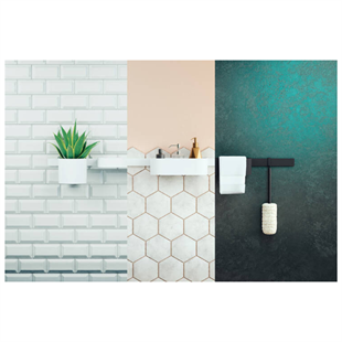 Hansgrohe WallStoris Duvar Barı 70 cm Satin Siyah - 27904670