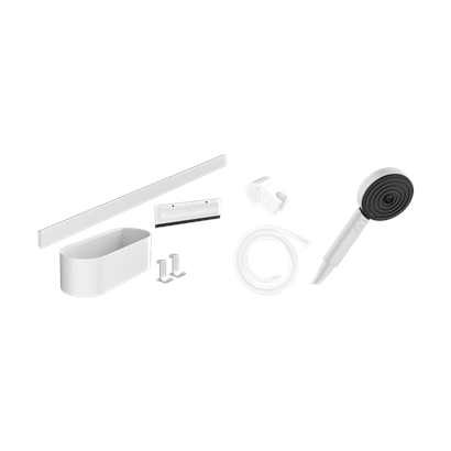 HansGrohe Wallstoris Set El Duşu 105 3Jet Activation Ecosmart, 70 Cm Duş Barı Ve Depolama Seti - 24291700