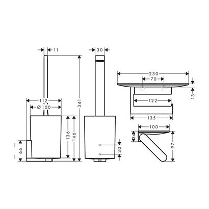 HansGrohe Wallstoris Tuvalet Paketi - 27969700