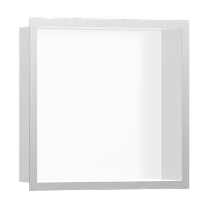 HansGrohe Xtrastoris Individual Duvar Nişi Satin Beyaz Tasarım Çerçeveli 300/300/100 - 56099800