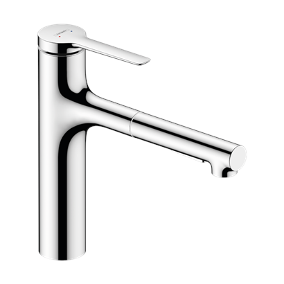 HansGrohe Zesis M33 Tek Kollu Eviye Bataryası, 160, Çekilebilir El Duşu, 2Jet - 74801000