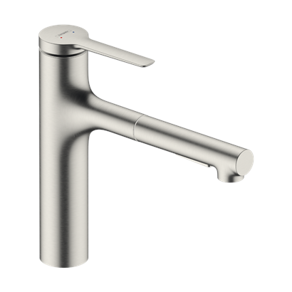 HansGrohe Zesis M33 Tek Kollu Eviye Bataryası, 160, Çekilebilir El Duşu, 2Jet - 74801800