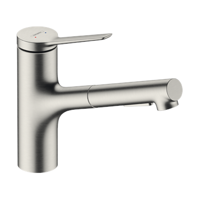 HansGrohe Zesis M33 Tek Kollu Eviye Bataryası, 150, Çekilebilir El Duşu, 2Jet - 74800800