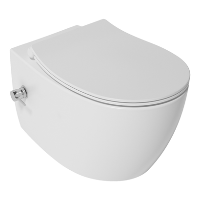 İsvea Sentimenti Neo CleanWash Rimless Asma Klozet Seti, Beyaz (Soğuk Su Bağlantılı) ( Klozet Kapağı Dahildir )