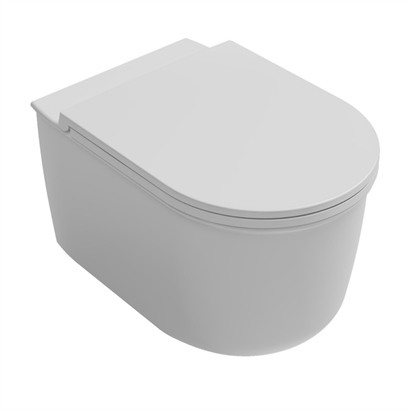 İsvea Fluido Ultimate Flush Mat Beyaz Asma Klozet Seti ( Klozet Kapağı Dahildir )