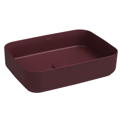 İsvea Infinity Çanak Lavabo Rustik Bordo, 50 cm