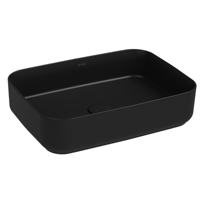 İsvea Infinity Çanak Lavabo Siyah, 50 cm